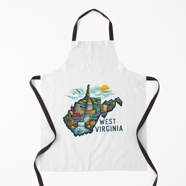 Item preview, West Virginia retro travel map of United States designed and sold by CleanDecor.
