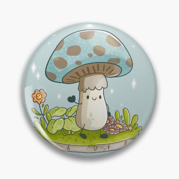 Item preview, kawaii mushroom designed and sold by dewdabbledesign.