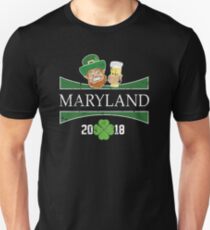 St Pats Clothes Maryland St Patricks Day Party Shamrock Unisex T-Shirt