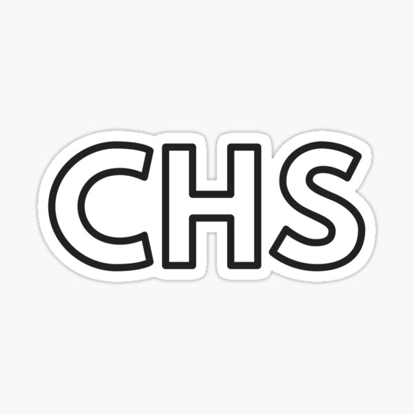 CHS • CHARLESTON, SOUTH CAROLINA AIRPORT • BLACK • OUTLINE Sticker