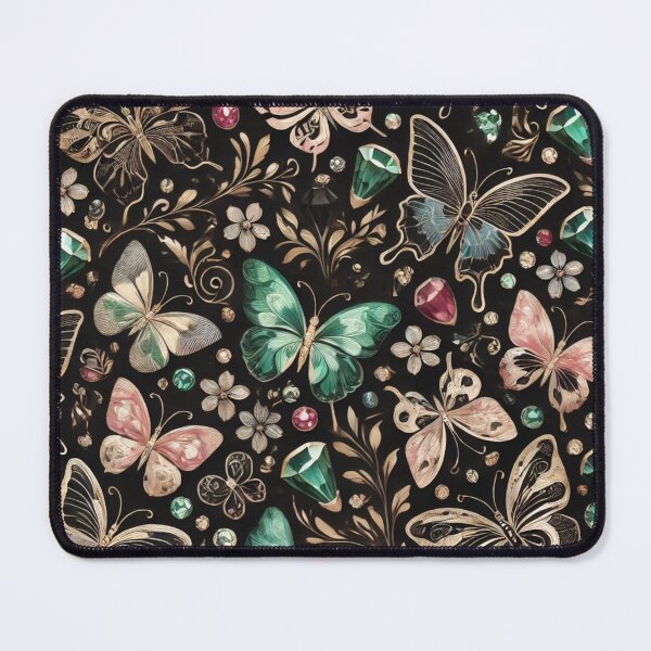 Item preview, Gemstone-Accented Butterfly Pattern designed and sold by TeslaSt0re.