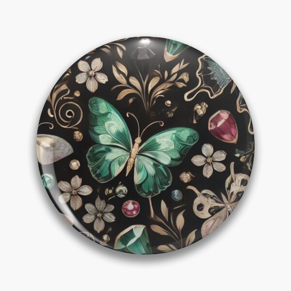 Item preview, Gemstone-Accented Butterfly Pattern designed and sold by TeslaSt0re.