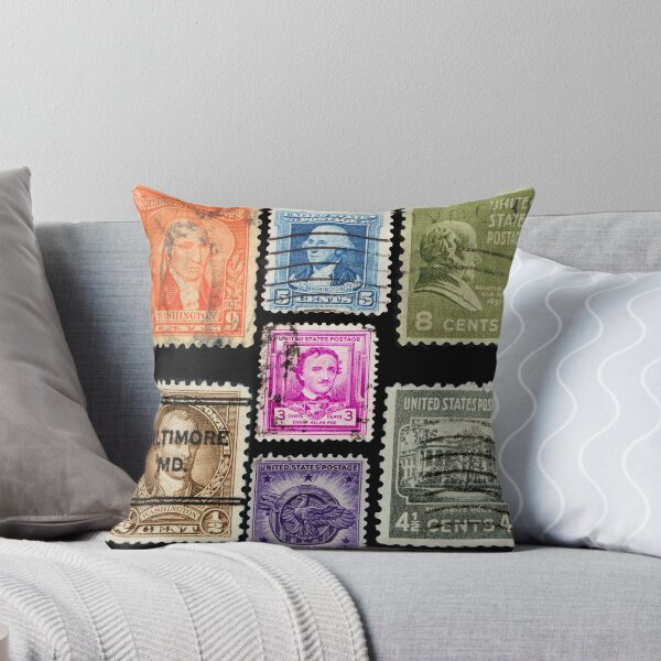 Item preview, Vintage USA postage stamps collection designed and sold by Photopat.