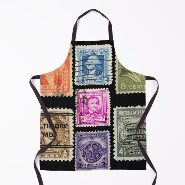 Item preview, Vintage USA postage stamps collection designed and sold by Photopat.