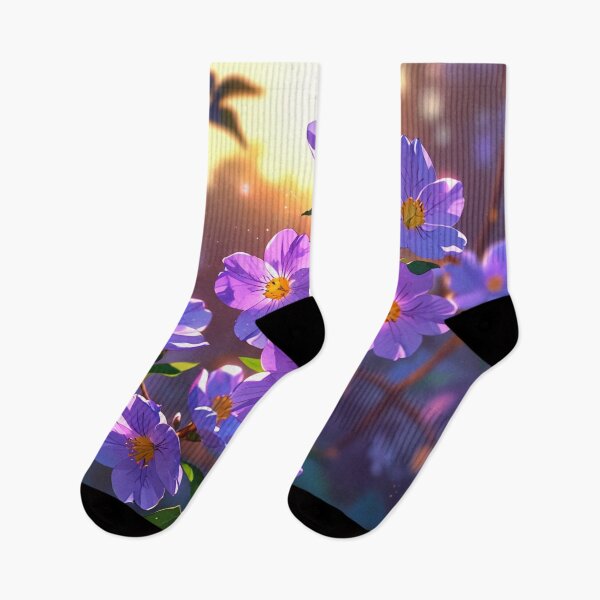 Item preview, Dawn with purple flowers. designed and sold by PatDoArt.
