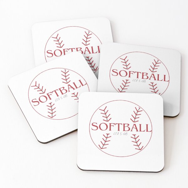 Aperçu de l'œuvre softball let s go baseball créée et vendue par DesignNadine.