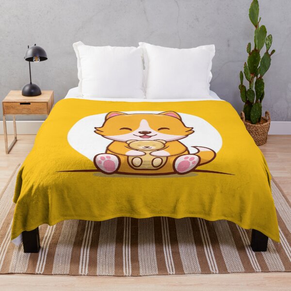 Item preview, Cute kitty with small teddy bear sits and smiles designed and sold by Koncept-Studio.