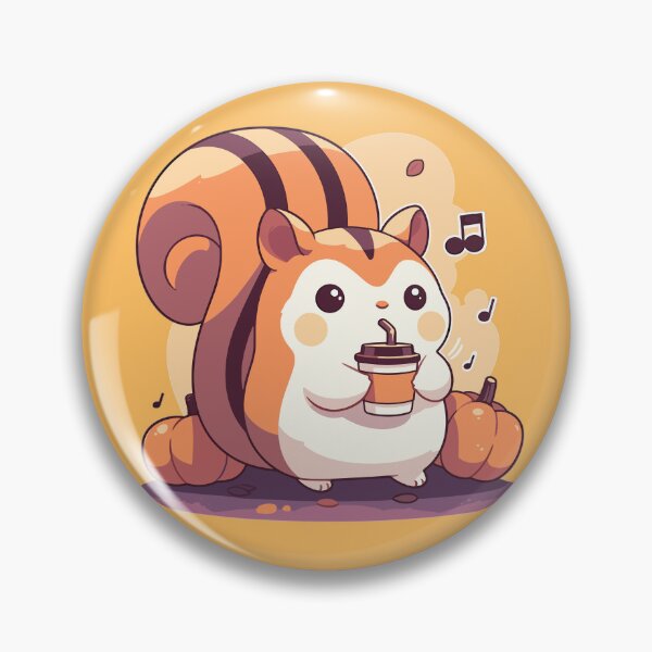 Item preview, Cute chipmunk sipping Halloween coffee designed and sold by etherElric.