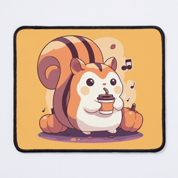 Item preview, Cute chipmunk sipping Halloween coffee designed and sold by etherElric.
