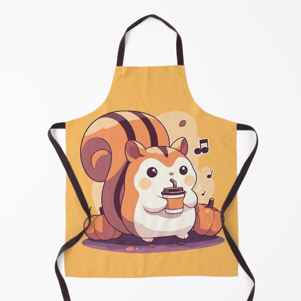 Item preview, Cute chipmunk sipping Halloween coffee designed and sold by etherElric.