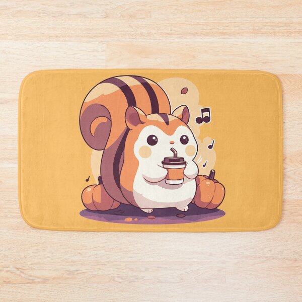 Item preview, Cute chipmunk sipping Halloween coffee designed and sold by etherElric.