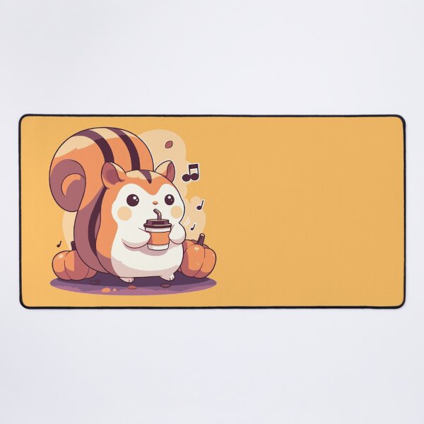Item preview, Cute chipmunk sipping Halloween coffee designed and sold by etherElric.