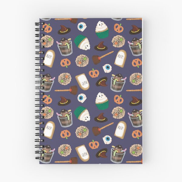 Item preview, Halloween Treats Navy Background Illustrated  designed and sold by Juliet Raines.