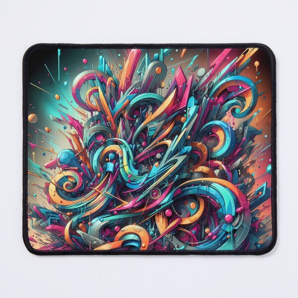 Item preview, A vibrant and dynamic abstract digital painting bursting with color and energy designed and sold by HeeShirt.