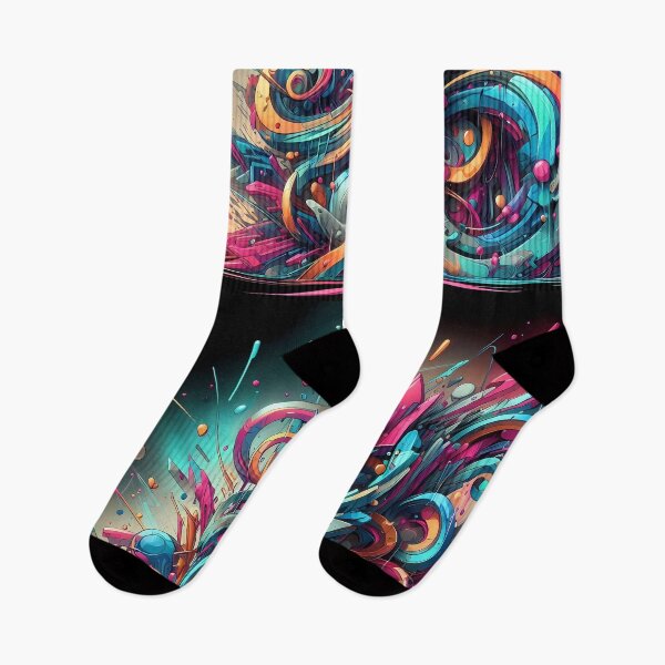 Item preview, A vibrant and dynamic abstract digital painting bursting with color and energy designed and sold by HeeShirt.