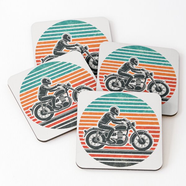 Item preview, Vintage Biker at Sunset designed and sold by Blink Art Studio.