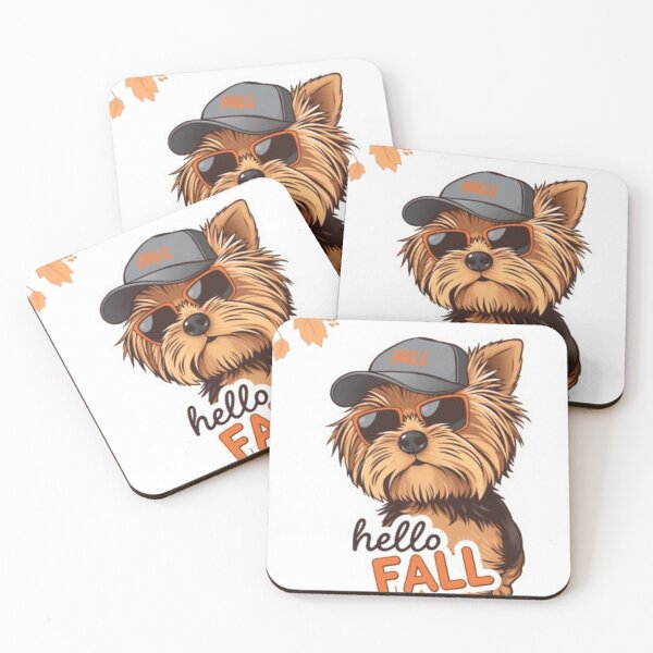 Item preview, Autumn Vibes: Stylish Yorkie in Fall Fashion designed and sold by Puppy Paws.