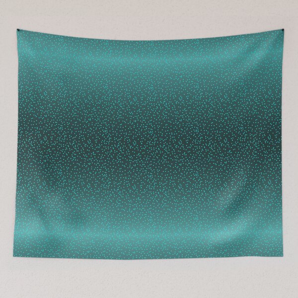Item preview, Teal Ombre with Teal Glitter Horizontal designed and sold by Art in My Loft.