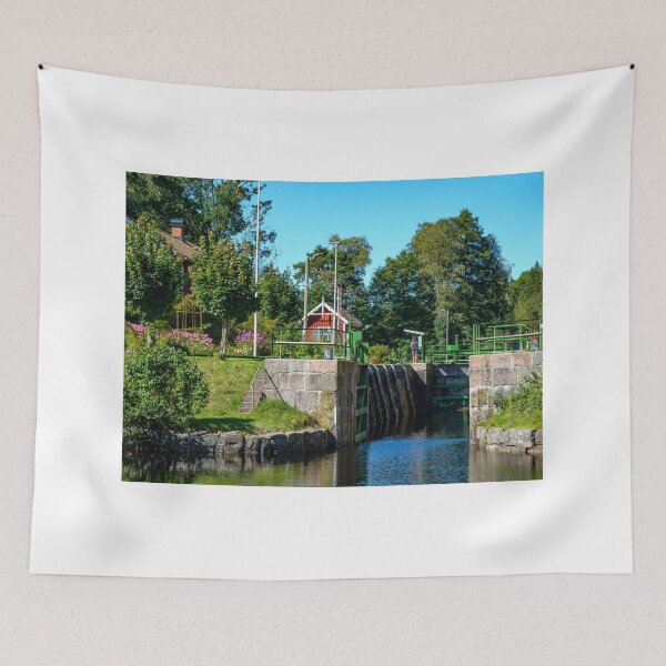 Item preview, The lock is open and waiting for the canal boat to arrive designed and sold by connyM-Sweden.