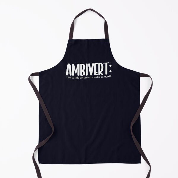 Item preview, Ambivert: I like to talk, but... {white} designed and sold by Geek'eh Goods.