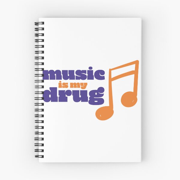 Item preview, Music is my drug - Colorful Minimalist Typography designed and sold by DawnBlackborn.