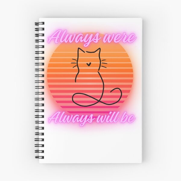Item preview, Always were, always will be, love cat, retro color sun, summer,  designed and sold by Lunaria Arts.