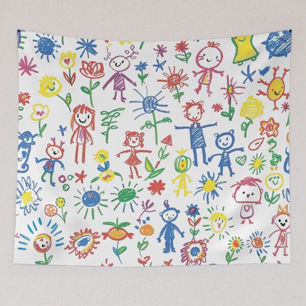 Item preview,  Children's drawings. Painted by a child. designed and sold by MagelliShop.