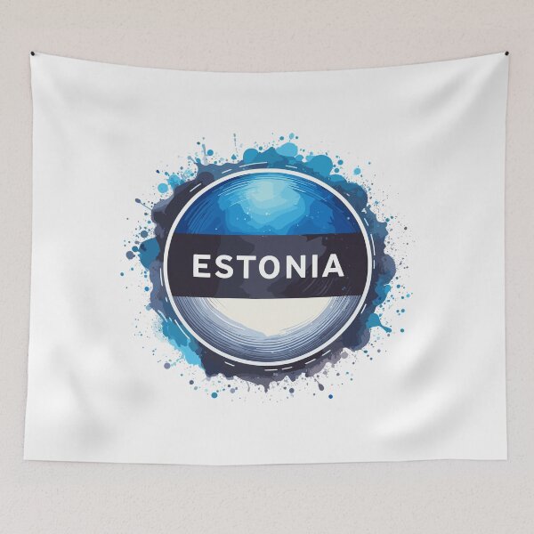 Item preview, Estonia flag gift designed and sold by Pineapple-Tree.