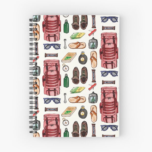 Item preview, Ultimate hiking gear - hand drawn  designed and sold by CamilleCastanet.