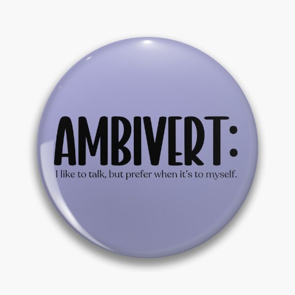 Item preview,  Ambivert: I like to talk, but... {black} designed and sold by Geek'eh Goods.