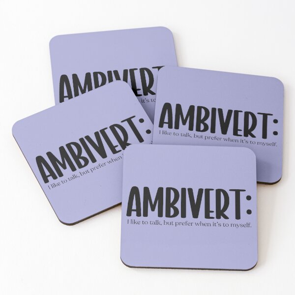 Item preview,  Ambivert: I like to talk, but... {black} designed and sold by Geek'eh Goods.