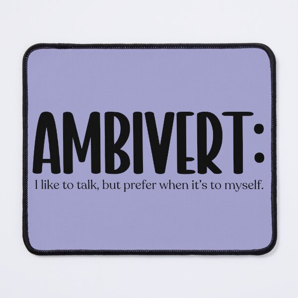 Item preview,  Ambivert: I like to talk, but... {black} designed and sold by Geek'eh Goods.