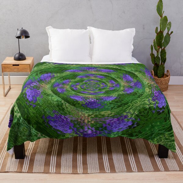 Item preview, Purple Flowers in Kaleidoscope Spirals designed and sold by SXW Designs.