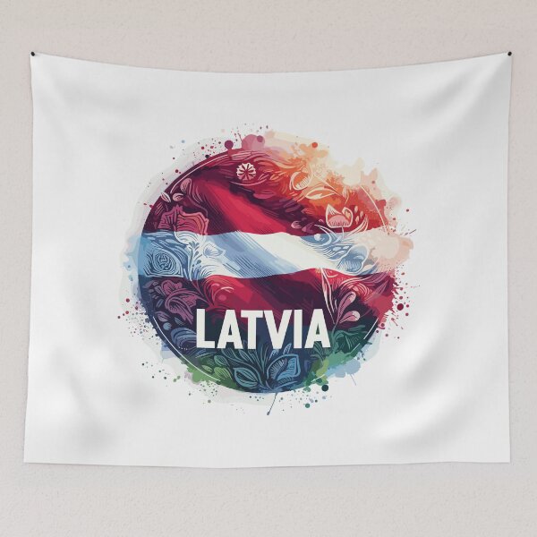 Item preview, Latvia flag gift designed and sold by Pineapple-Tree.