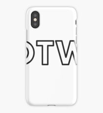 DTW • DETROIT AIRPORT • BLACK iPhone Case