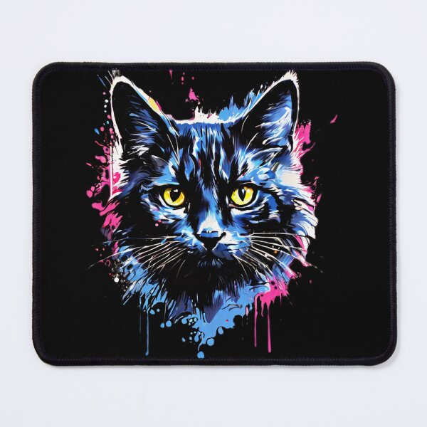 Item preview, blue fantasy cat designed and sold by MonicaSpolsky.