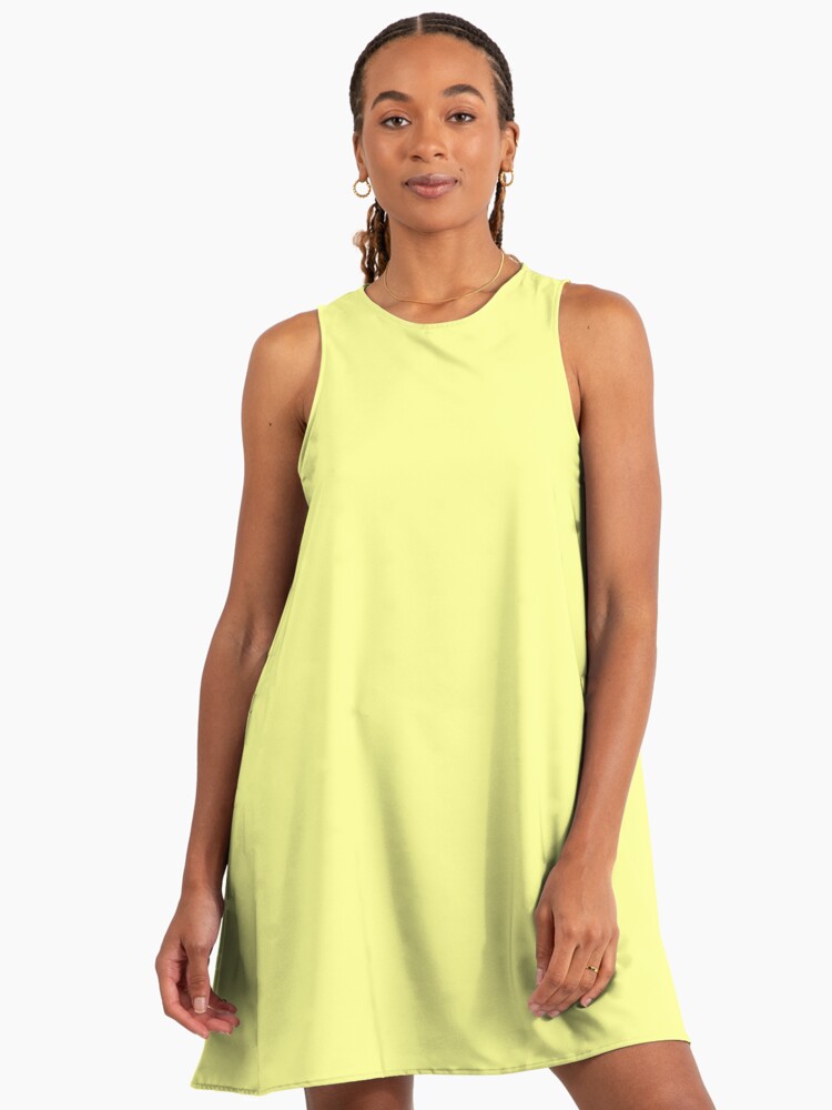 Pastel Yellow Yellow A-Line Dress