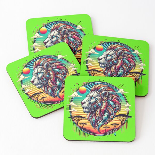 Item preview, Futuristic Robotic Lion designed and sold by critterpatchusa.