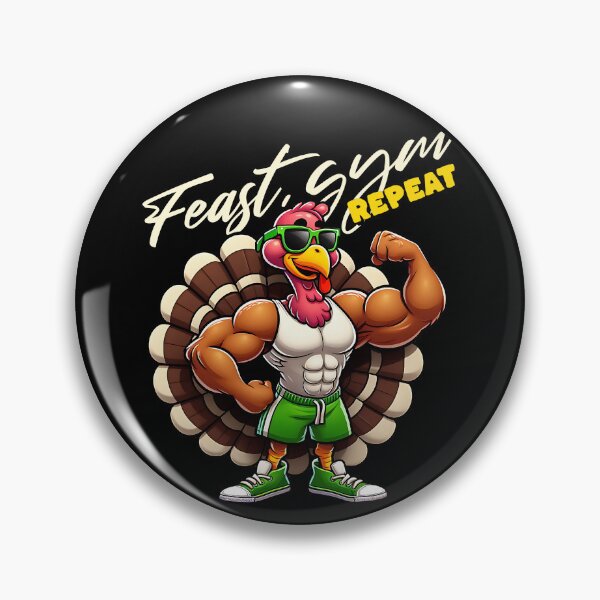 Item preview, FEAST GYM REPEAT - THANKSGIVING TURKEY designed and sold by justyna-s28.
