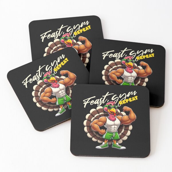 Item preview, FEAST GYM REPEAT - THANKSGIVING TURKEY designed and sold by justyna-s28.