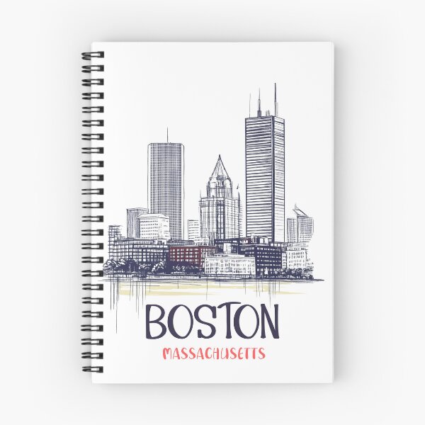 Item preview, Boston Massachusetts Skyline - Lineart  designed and sold by GoodOldVintage.