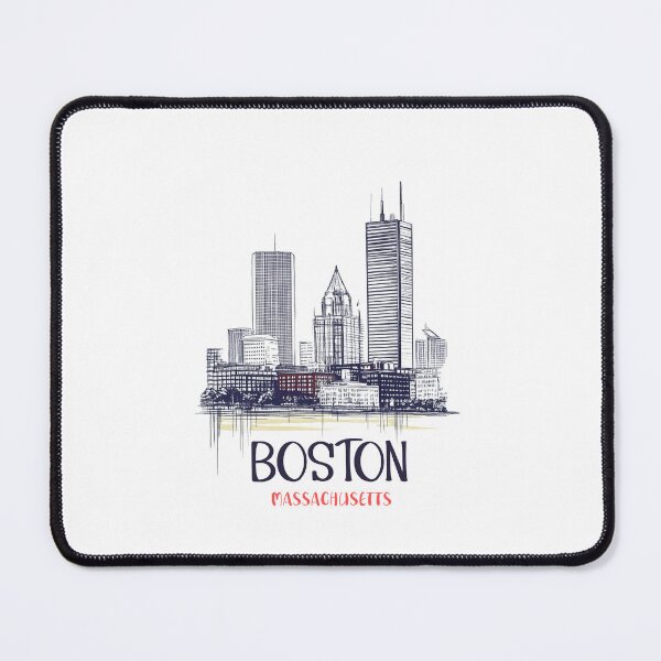 Item preview, Boston Massachusetts Skyline - Lineart  designed and sold by GoodOldVintage.