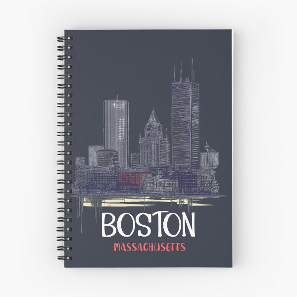Item preview, Boston Massachusetts Skyline - Lineart  designed and sold by GoodOldVintage.