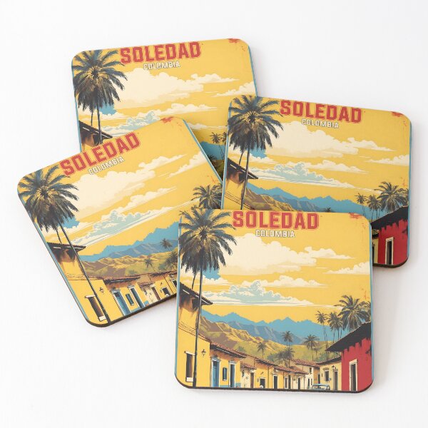 Item preview, Cartel retro vintage de turismo de Soledad Colombia designed and sold by TravelersGems.