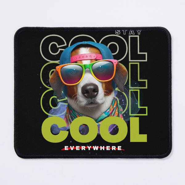 Item preview, Stay Cool Pup - Everywhere, Dog lover Design Tee designed and sold by Jackie2024.