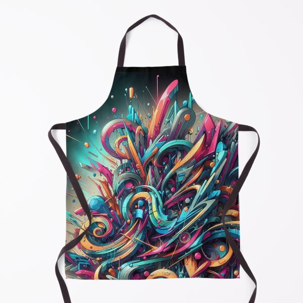 Aperçu de l'œuvre Une peinture numérique abstraite vibrante et dynamique débordant de couleurs et d'énergie créée et vendue par HeeShirt.