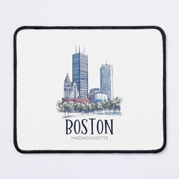 Item preview, Boston Massachusetts Skyline - Lineart  designed and sold by GoodOldVintage.