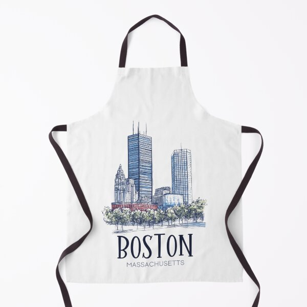 Item preview, Boston Massachusetts Skyline - Lineart designed and sold by GoodOldVintage.