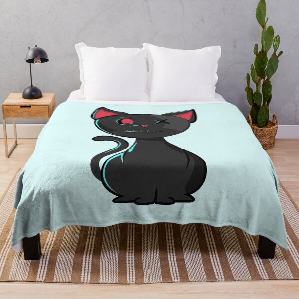 Item preview, Scary and cute Halloween cartoon black cat designed and sold by Posterized2024.