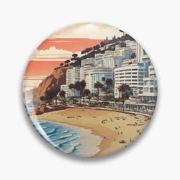 Item preview, Viña del Mar Chile Retro Vintage Poster Tourism  designed and sold by TravelersGems.